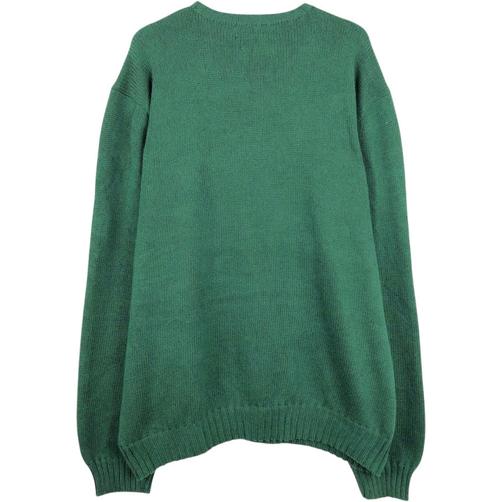 Ralph Lauren POLO by Ralph Lauren Cotton Knit Sweater Men's XXL cotton green type Vintage Second Hand