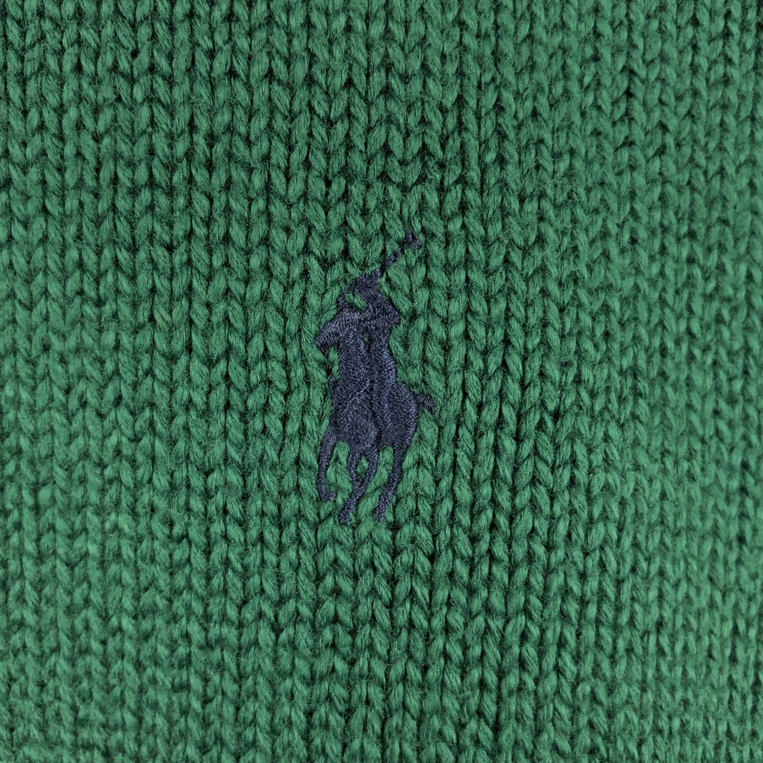 Ralph Lauren POLO by Ralph Lauren Cotton Knit Sweater Men's XXL cotton green type Vintage Second Hand