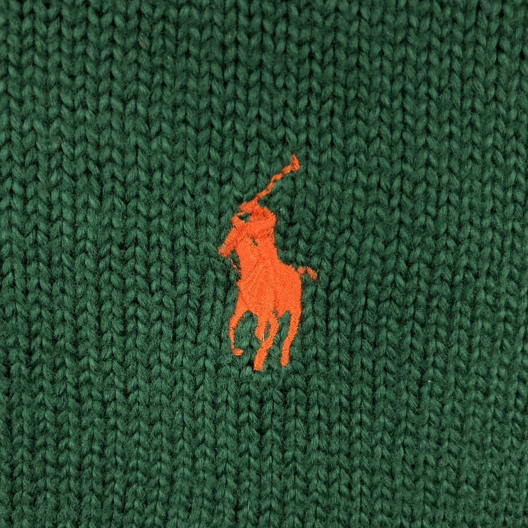 Ralph Lauren POLO by Ralph Lauren Cotton Knit Sweater Men's XL cotton green type Vintage Second Hand