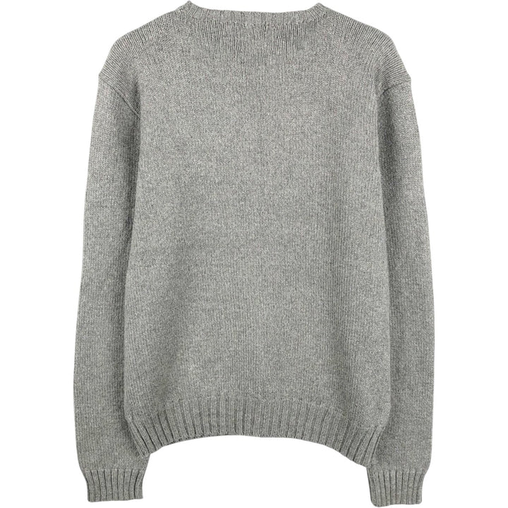 Ralph Lauren POLO by Ralph Lauren Cotton Knit Sweater Men's M Size cotton gray type Vintage Second Hand