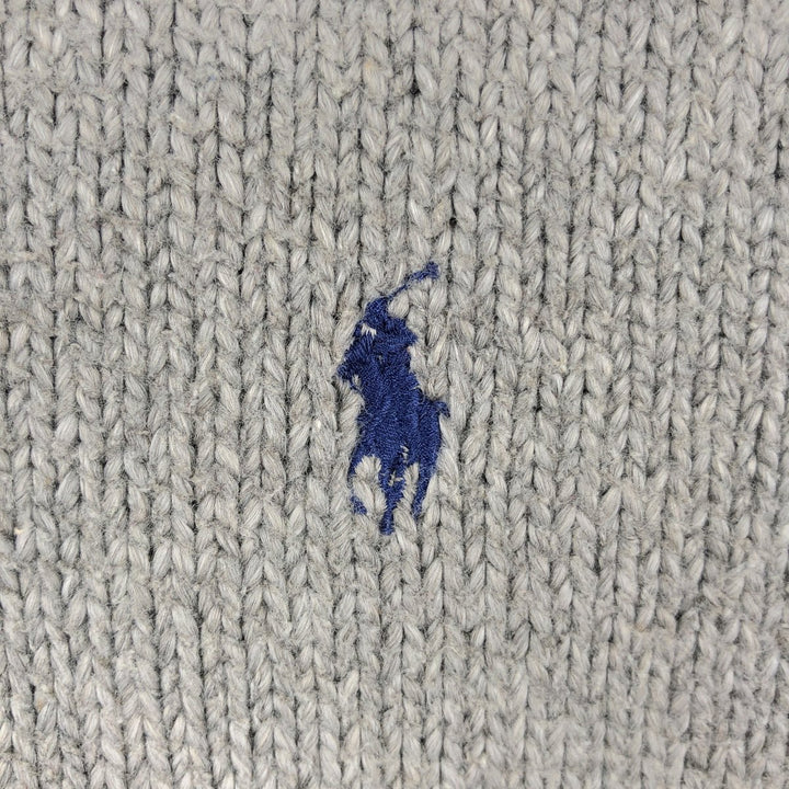 Ralph Lauren POLO by Ralph Lauren Cotton Knit Sweater Men's M Size cotton gray type Vintage Second Hand