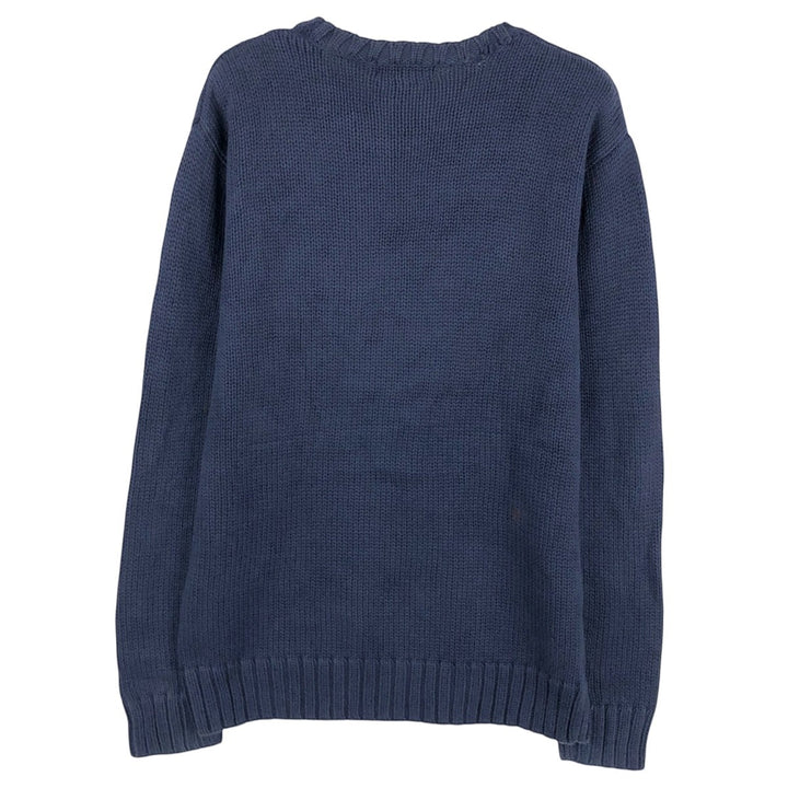Ralph Lauren POLO by Ralph Lauren Cotton Knit Sweater Men's XL cotton navy blue type Vintage Second Hand