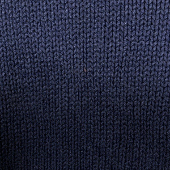 Ralph Lauren POLO by Ralph Lauren Cotton Knit Sweater Men's XL cotton navy blue type Vintage Second Hand