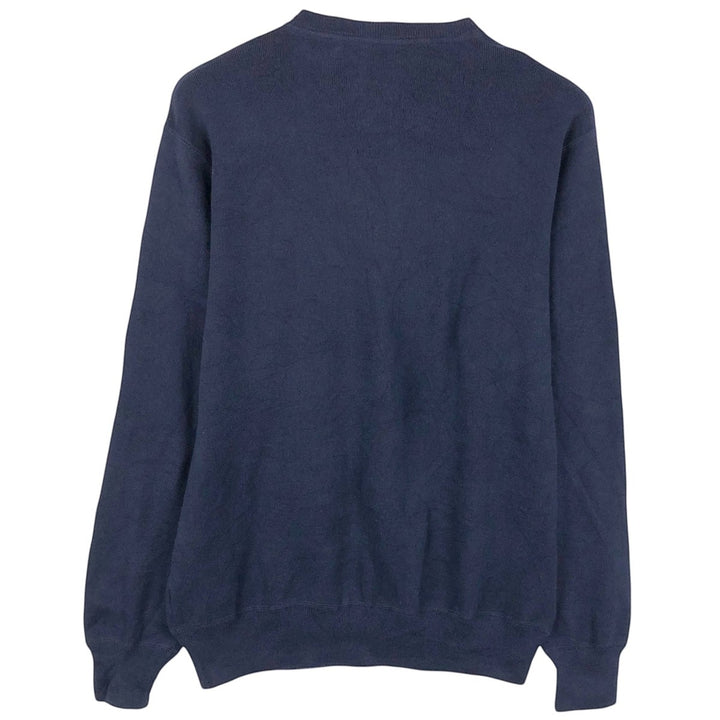 Ralph Lauren POLO by Ralph Lauren Cotton Knit Sweater Men's L size cotton navy blue type Vintage Second Hand