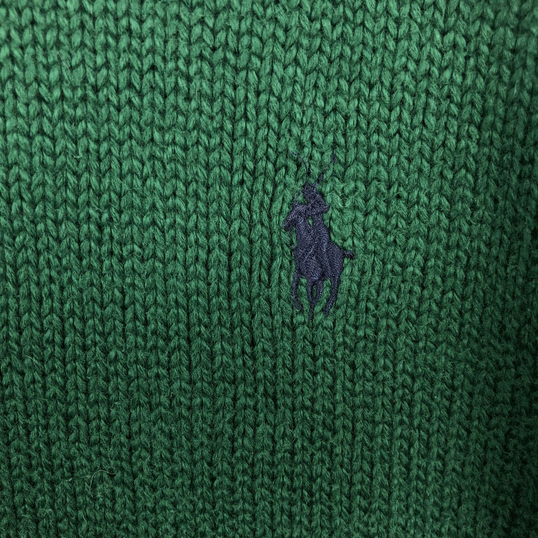 Ralph Lauren POLO by Ralph Lauren Cotton Knit Sweater Men's XXL cotton green type Vintage Second Hand