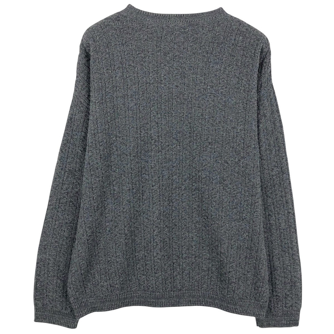 DAVID TAILOR Cotton Knit Sweater, Made in USA, Men's Size XL (approx.) cotton gray type Vintage Second Hand