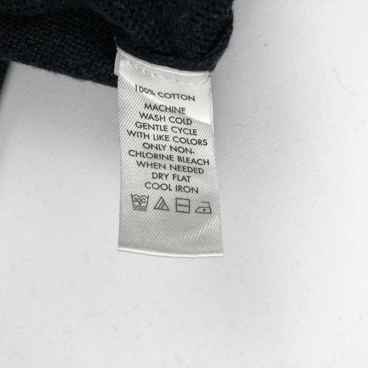 Calvin Klein cotton knit sweater, men's size L (approx.) cotton black type Vintage Second Hand
