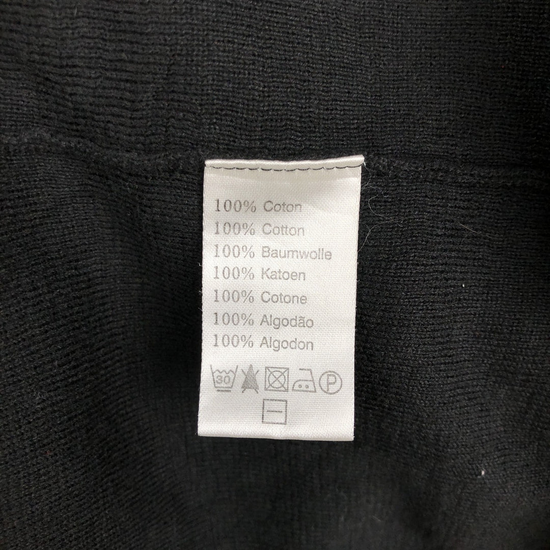 Lacoste French-designed cotton knit sweater, size 9, men's XXXL. cotton black type Vintage Second Hand