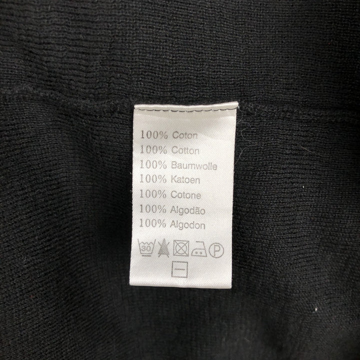Lacoste French-designed cotton knit sweater, size 9, men's XXXL. cotton black type Vintage Second Hand