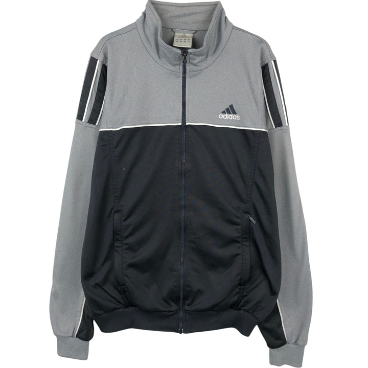00'S adidas jersey track jacket, men's size M polyester gray type Vintage Second Hand