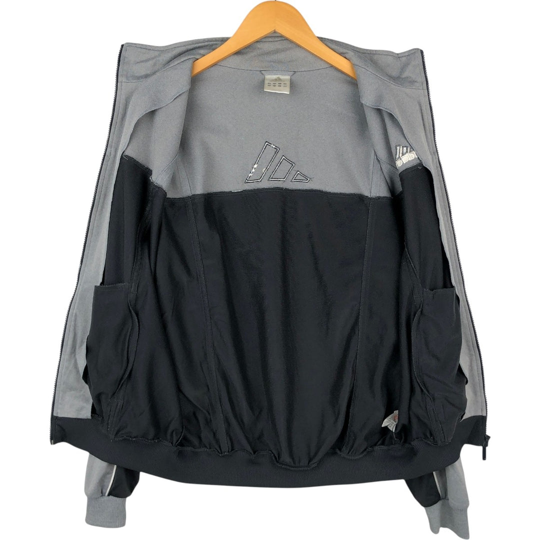 00'S adidas jersey track jacket, men's size M polyester gray type Vintage Second Hand