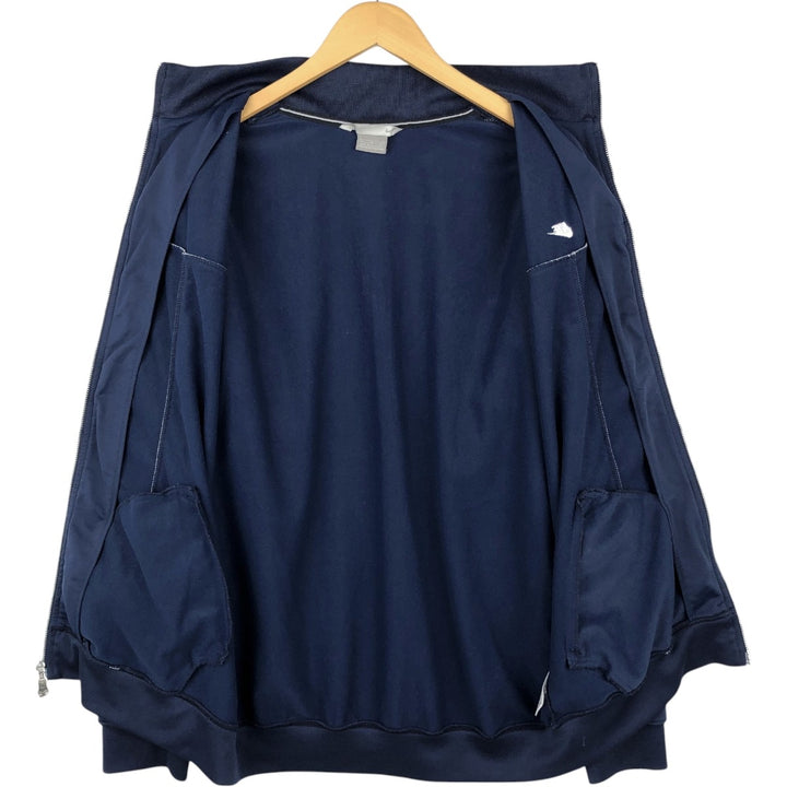 00'S Nike Jersey Track Jacket Men's L size polyester navy blue type Vintage Second Hand