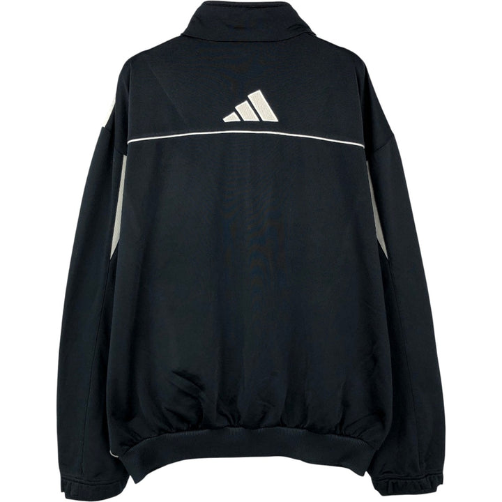 00'S adidas jersey track jacket, men's size L polyester black type Vintage Second Hand