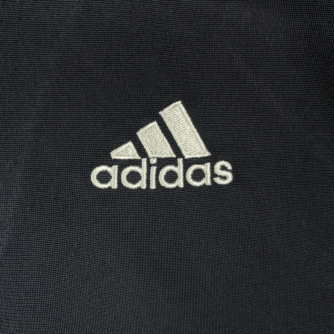 00'S adidas jersey track jacket, men's size L polyester black type Vintage Second Hand