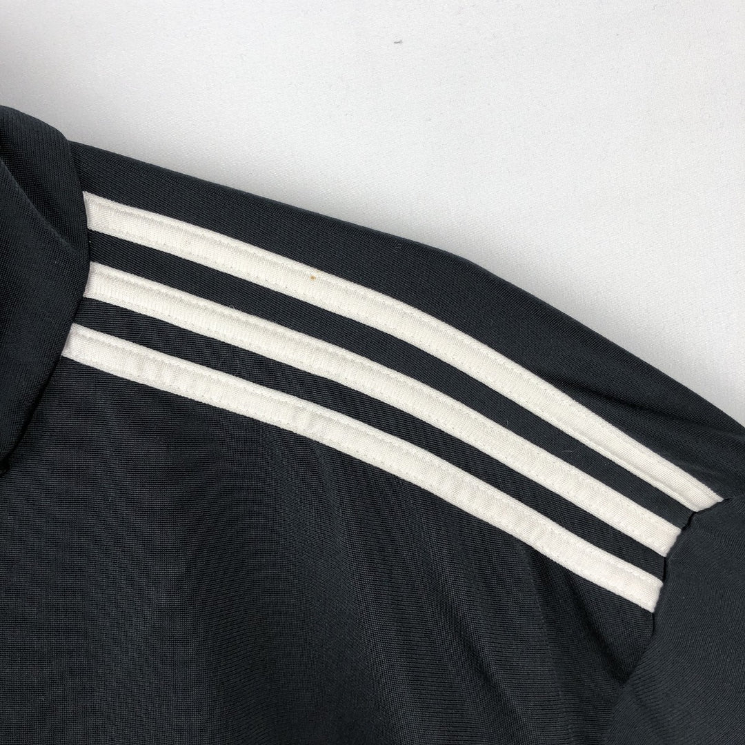 00'S adidas jersey track jacket, men's size L polyester black type Vintage Second Hand
