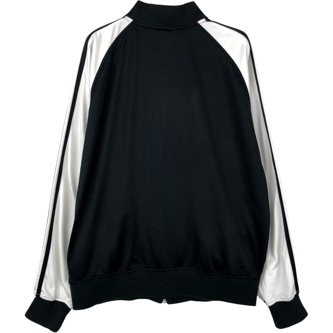 00'S adidas jersey track jacket, men's size M polyester black type Vintage Second Hand