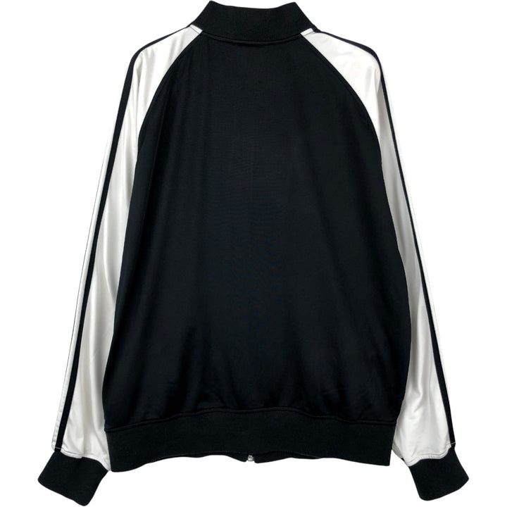 00'S adidas jersey track jacket, men's size M polyester black type Vintage Second Hand