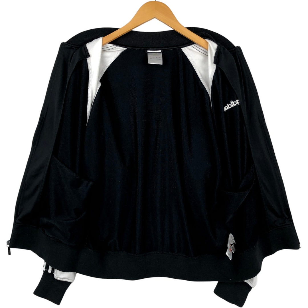 00'S adidas jersey track jacket, men's size M polyester black type Vintage Second Hand