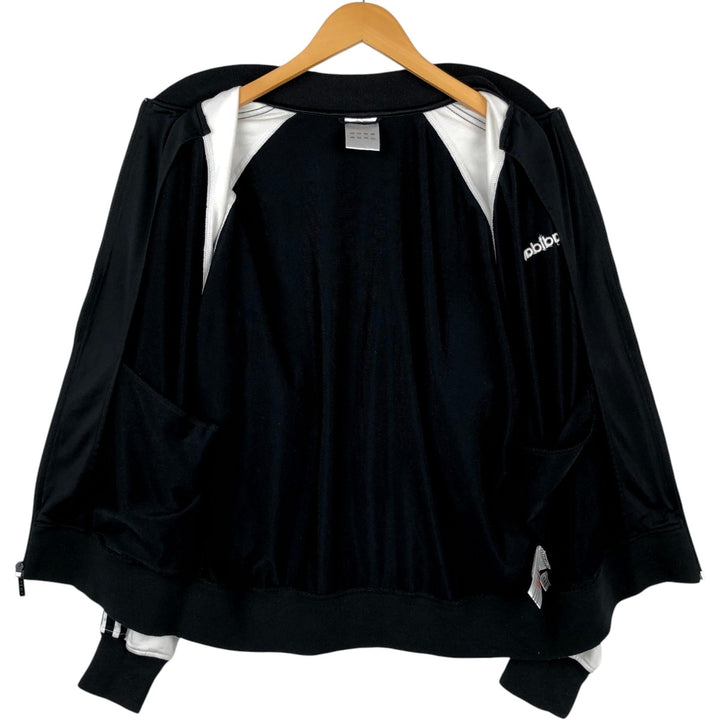 00'S adidas jersey track jacket, men's size M polyester black type Vintage Second Hand