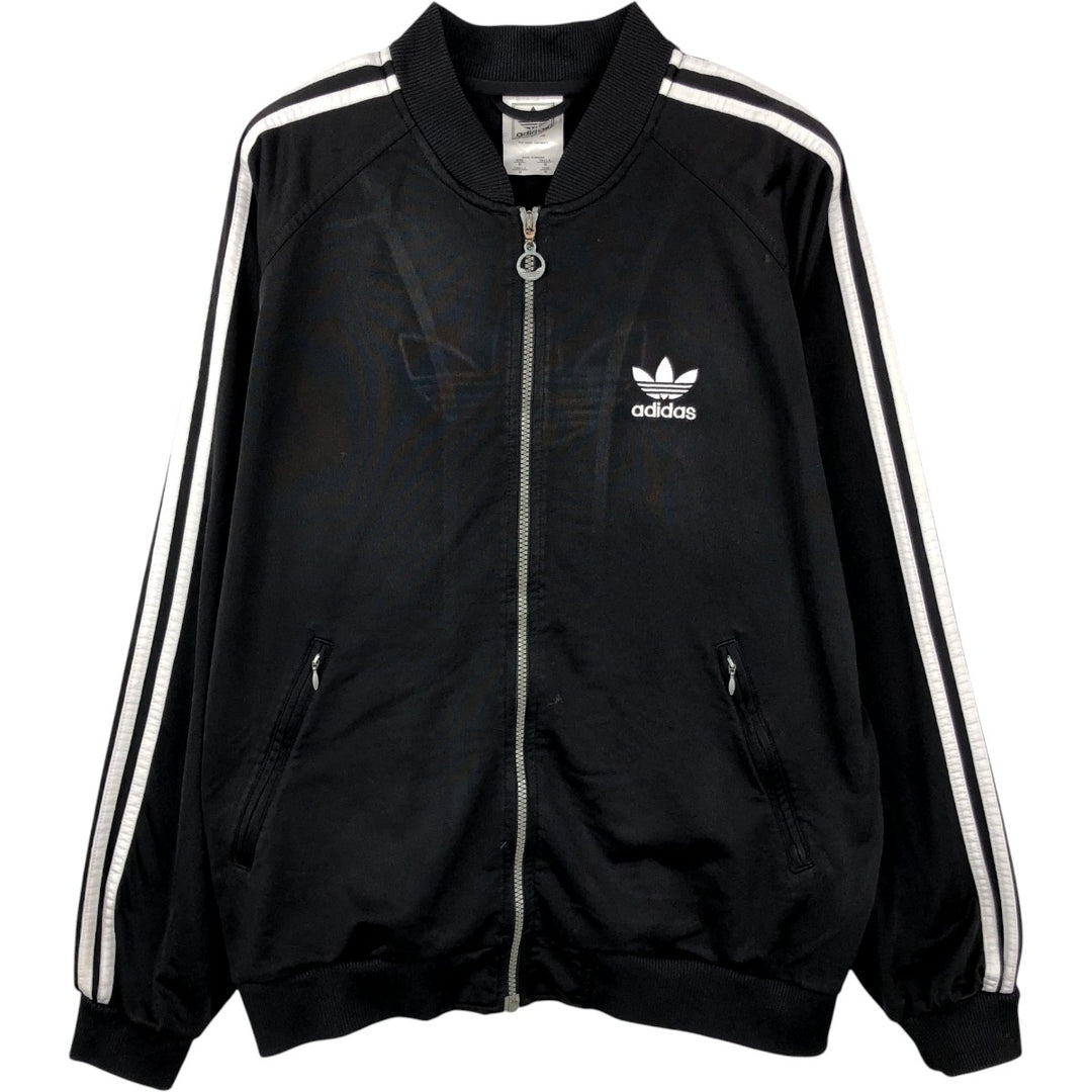 Adidas ORIGINALS Back Logo Track Jacket, Men's Size M (approx.) polyester black type Vintage Second Hand