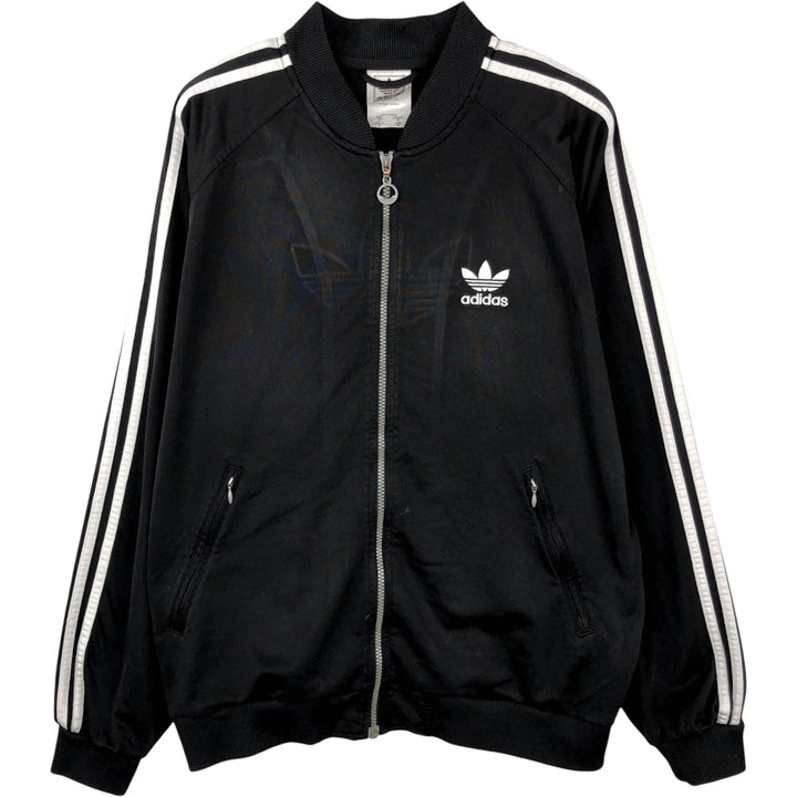 Adidas ORIGINALS Back Logo Track Jacket, Men's Size M (approx.) polyester black type Vintage Second Hand