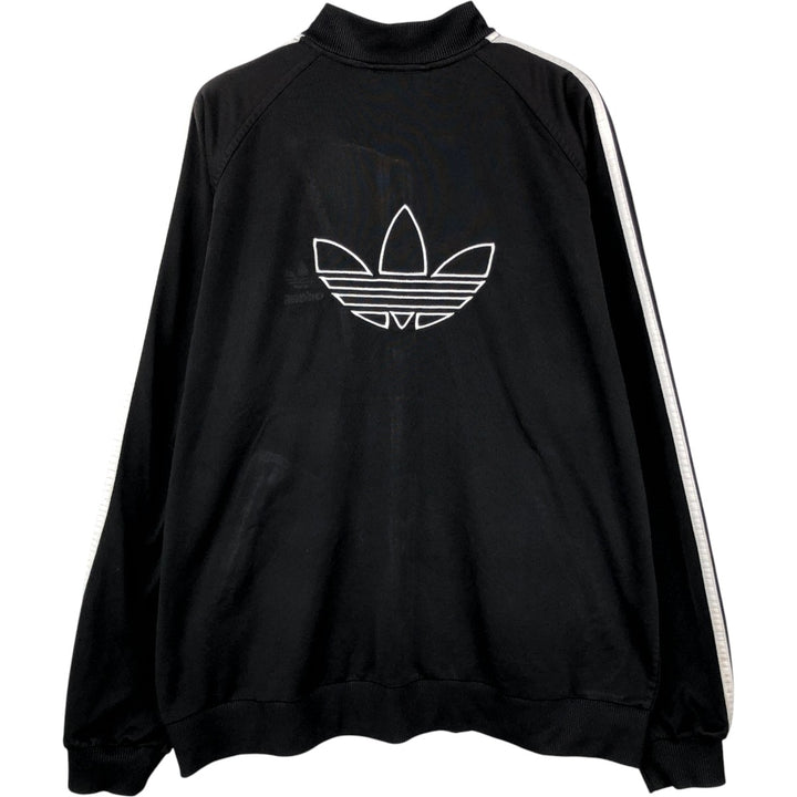 Adidas ORIGINALS Back Logo Track Jacket, Men's Size M (approx.) polyester black type Vintage Second Hand