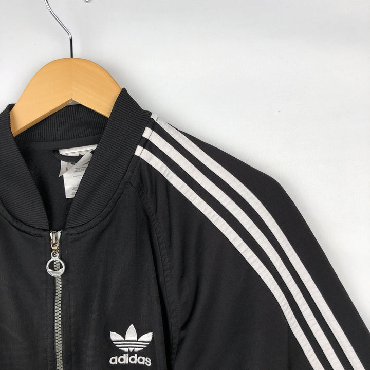Adidas ORIGINALS Back Logo Track Jacket, Men's Size M (approx.) polyester black type Vintage Second Hand