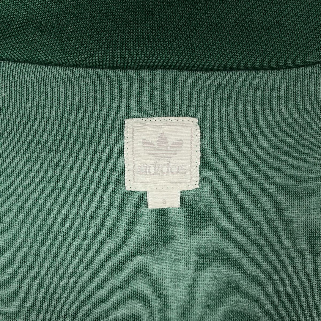 00'S adidas jersey track jacket, men's size S polyester green type Vintage Second Hand