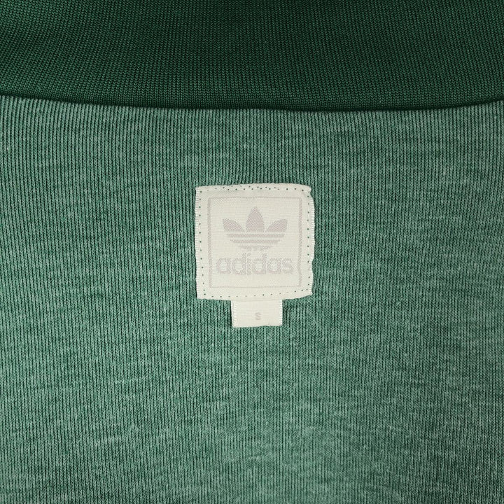 00'S adidas jersey track jacket, men's size S polyester green type Vintage Second Hand