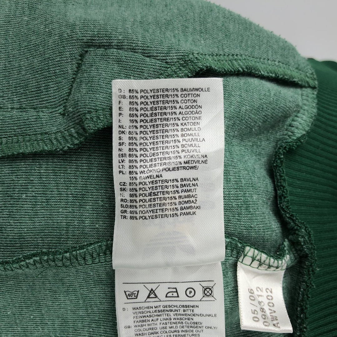 00'S adidas jersey track jacket, men's size S polyester green type Vintage Second Hand