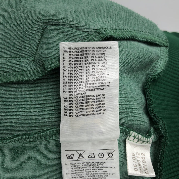 00'S adidas jersey track jacket, men's size S polyester green type Vintage Second Hand