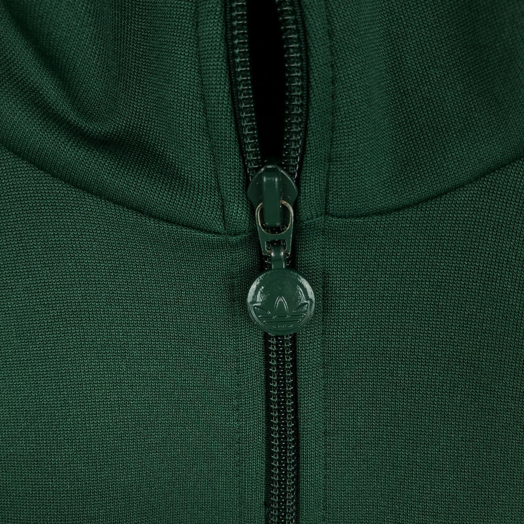 00'S adidas jersey track jacket, men's size S polyester green type Vintage Second Hand