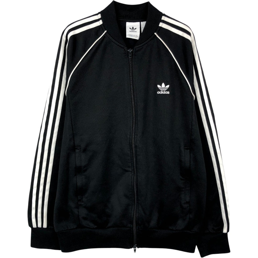 Adidas Originals Jersey Track Jacket Men's Size L recycled polyester black type Vintage Second Hand