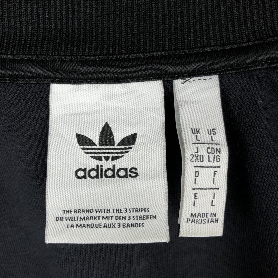 Adidas Originals Jersey Track Jacket Men's Size L recycled polyester black type Vintage Second Hand
