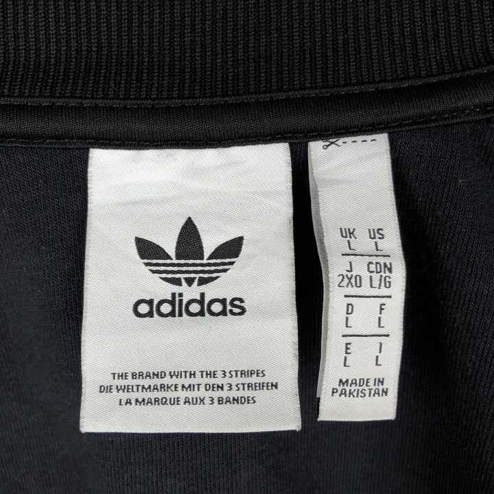 Adidas Originals Jersey Track Jacket Men's Size L recycled polyester black type Vintage Second Hand