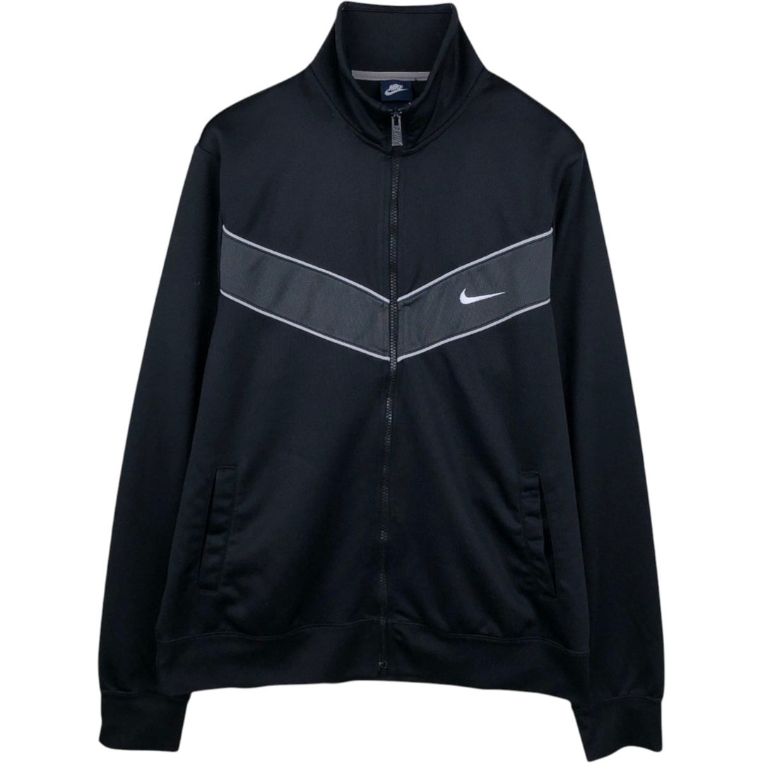 Nike Jersey Track Jacket Men's Size L polyester black type Vintage Second Hand