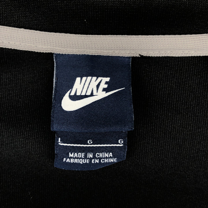 Nike Jersey Track Jacket Men's Size L polyester black type Vintage Second Hand