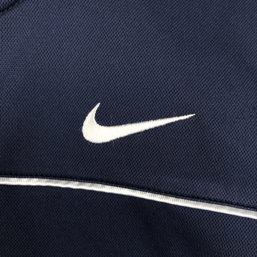 Nike DRI-FIT Jersey Track Jacket, Men's L size polyester navy blue type Vintage Second Hand