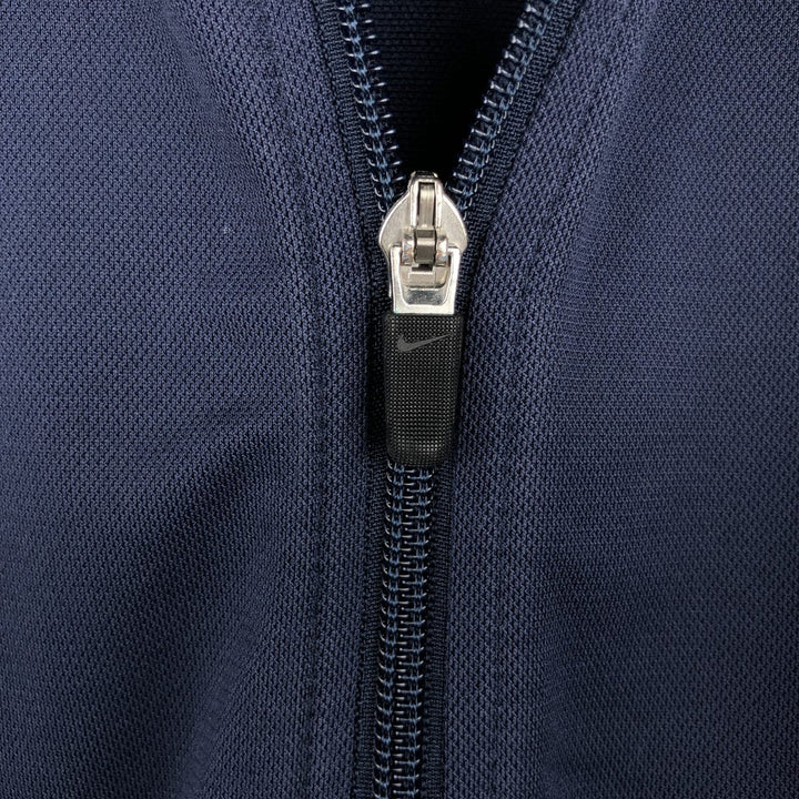 Nike DRI-FIT Jersey Track Jacket, Men's L size polyester navy blue type Vintage Second Hand