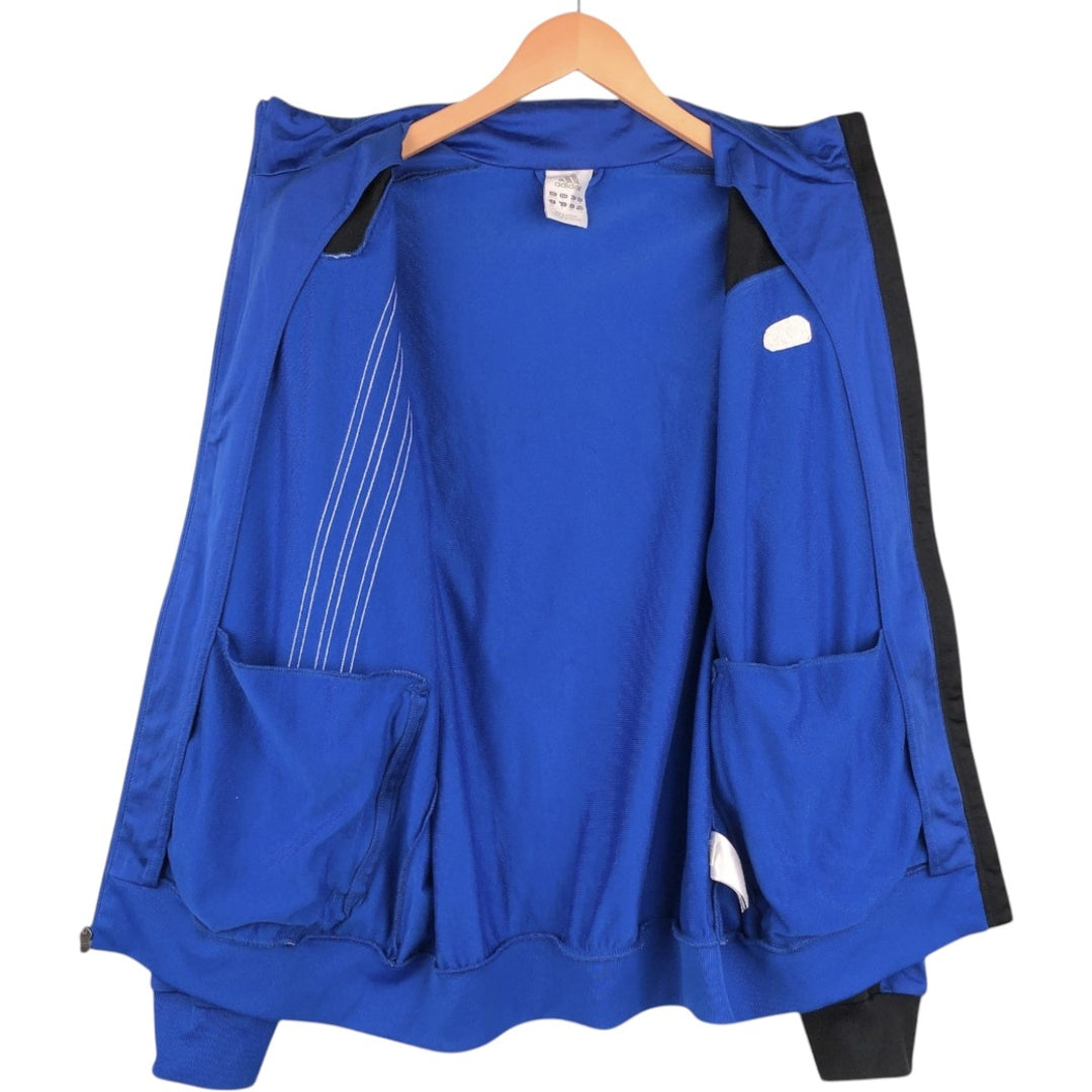 Adidas adidas jersey track jacket men's size L polyester blue type Vintage Second Hand