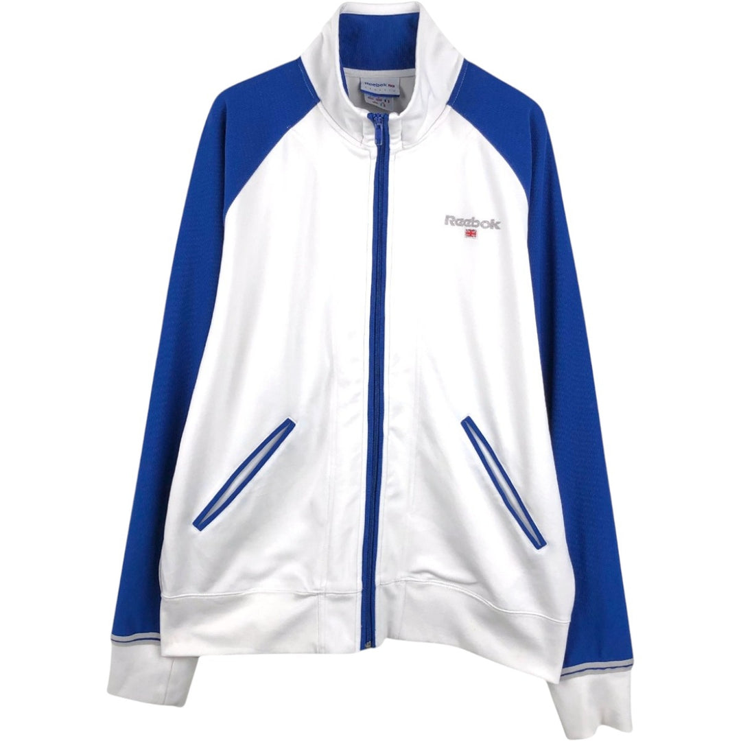 90'S Reebok CLASSIC Jersey Track Jacket, Men's Size M (approx.), Vintage polyester white type Vintage Second Hand