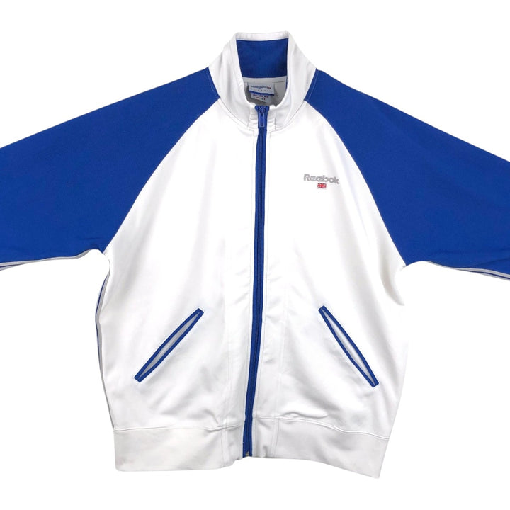 90'S Reebok CLASSIC Jersey Track Jacket, Men's Size M (approx.), Vintage polyester white type Vintage Second Hand