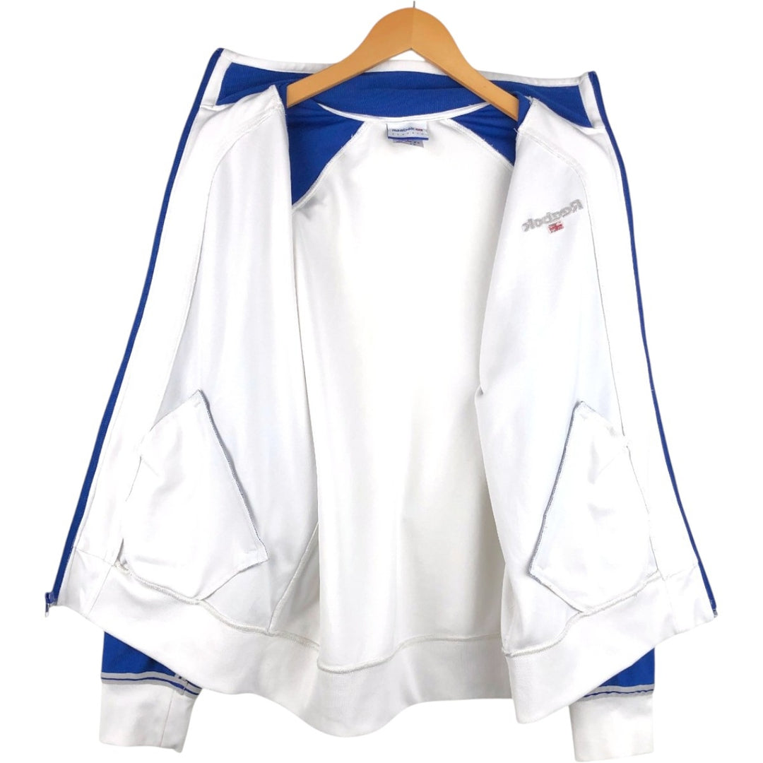 90'S Reebok CLASSIC Jersey Track Jacket, Men's Size M (approx.), Vintage polyester white type Vintage Second Hand