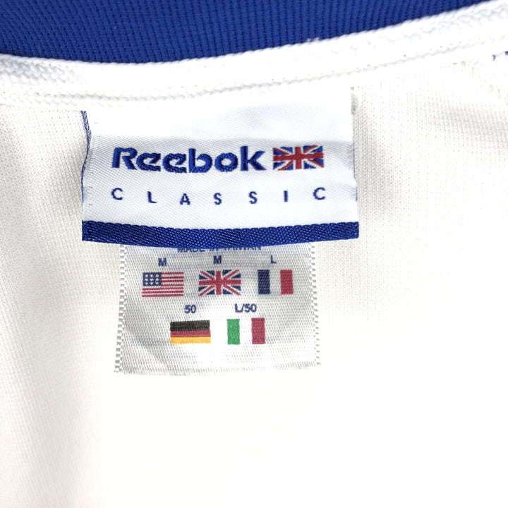 90'S Reebok CLASSIC Jersey Track Jacket, Men's Size M (approx.), Vintage polyester white type Vintage Second Hand