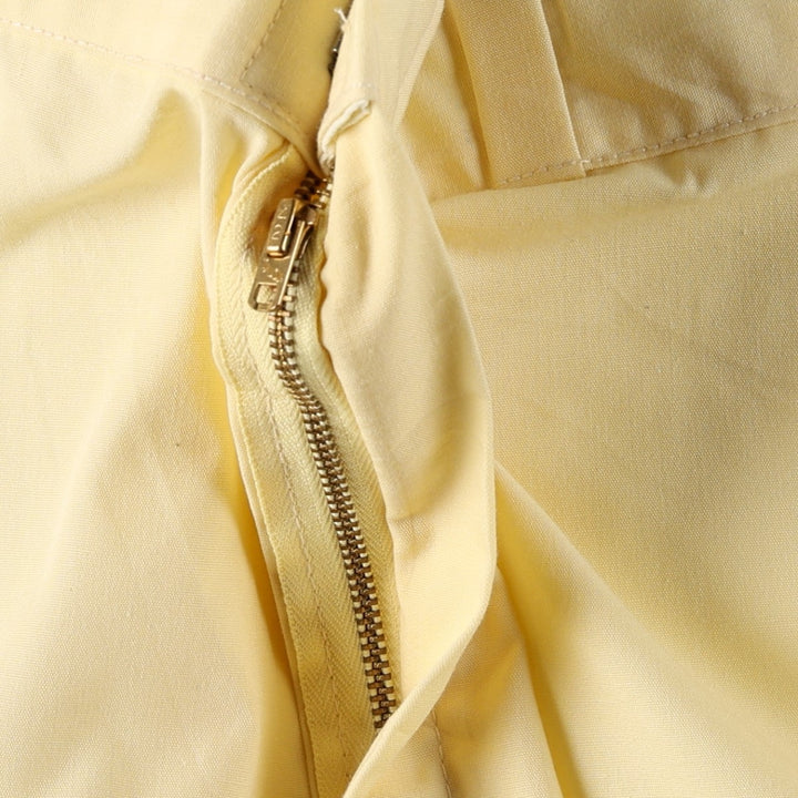 90'S work shorts, made in USA, men's size W34 equivalent, vintage. polyester yellow type Vintage Second Hand