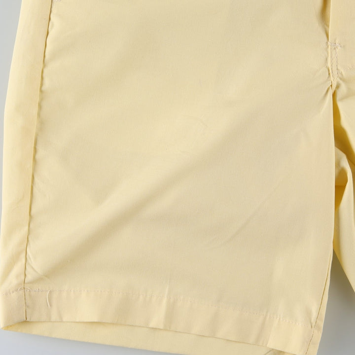 90'S work shorts, made in USA, men's size W34 equivalent, vintage. polyester yellow type Vintage Second Hand
