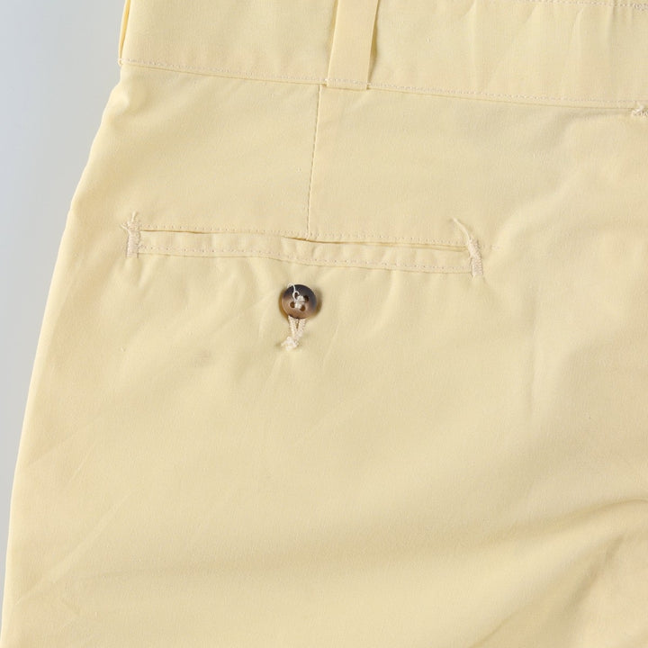 90'S work shorts, made in USA, men's size W34 equivalent, vintage. polyester yellow type Vintage Second Hand