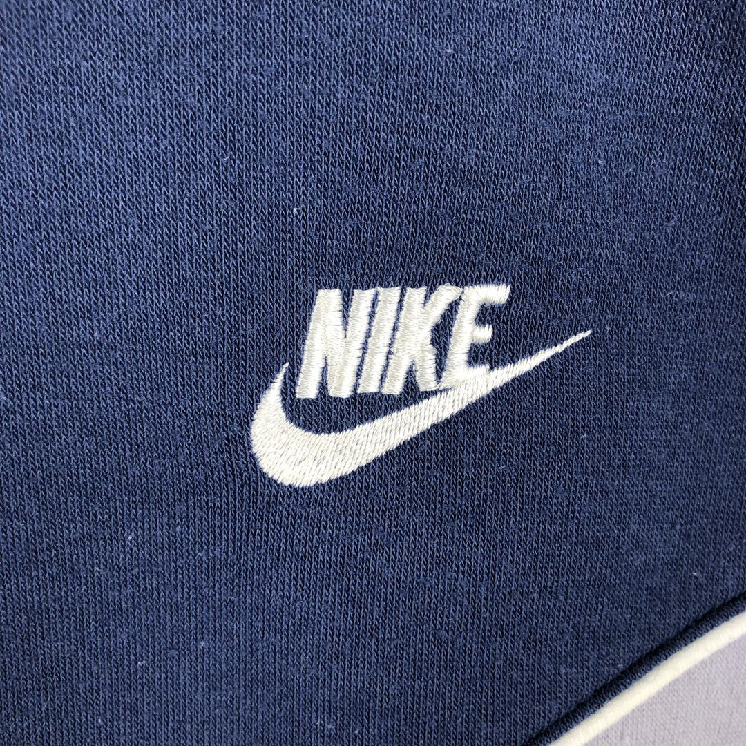 90'S Nike Silver Tag Two-Tone Full-Zip Sweatshirt, Men's Size L (Equivalent), Vintage unclear gray type Vintage Second Hand