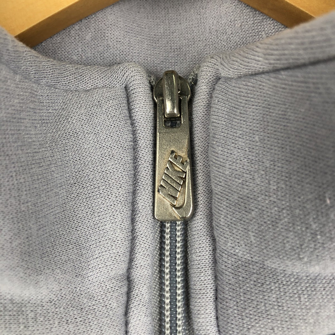 90'S Nike Silver Tag Two-Tone Full-Zip Sweatshirt, Men's Size L (Equivalent), Vintage unclear gray type Vintage Second Hand