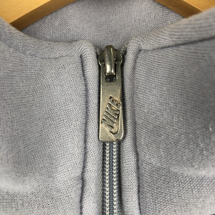 90'S Nike Silver Tag Two-Tone Full-Zip Sweatshirt, Men's Size L (Equivalent), Vintage unclear gray type Vintage Second Hand